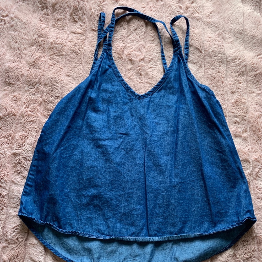 denim top